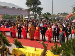 Chùa An Mộc tổ chức lễ cắt băng khánh thành ngôi Đại Hùng Bảo Điện