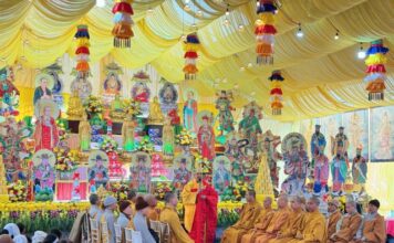 Phật giáo các xã thuộc huyện Tiên Lãng (cũ) tổ chức lễ cầu siêu, tưởng niệm hội viên quá cố năm Ất Tỵ – 2025 a-80-640x479